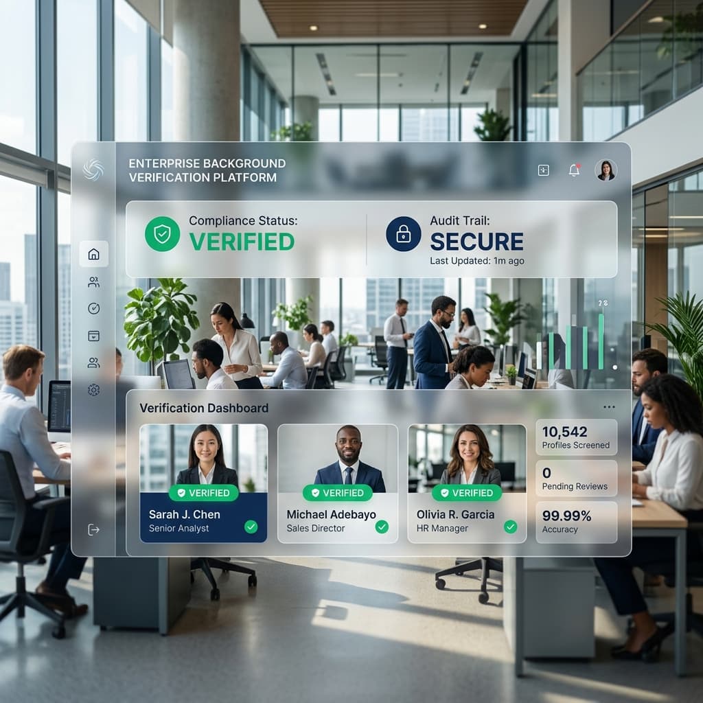 Enterprise Background Verification Dashboard